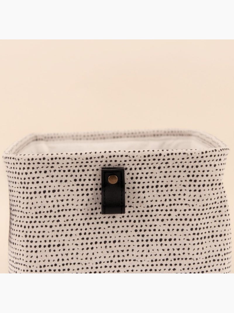 Panier rectangulaire à chevrons gris 31x21x15cm Gris clair - Kiabi