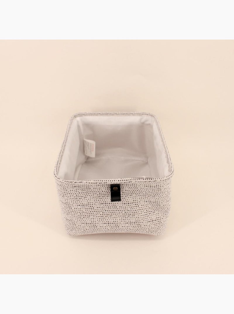 Panier rectangulaire à chevrons gris 36x26x18cm Gris clair - Kiabi