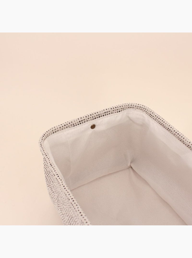 Panier rectangulaire à chevrons gris 36x26x18cm Gris clair - Kiabi