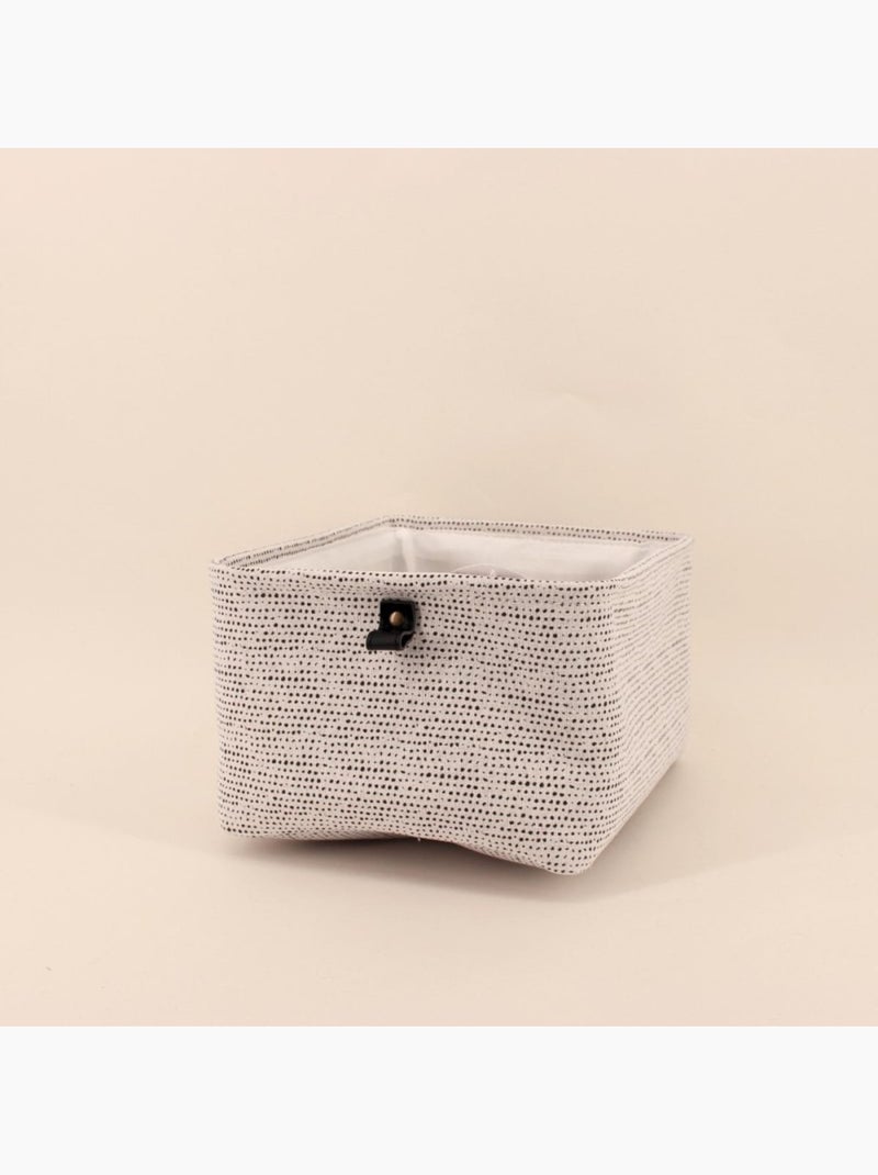 Panier rectangulaire ? chevrons gris 36x26x18cm Gris clair - Kiabi