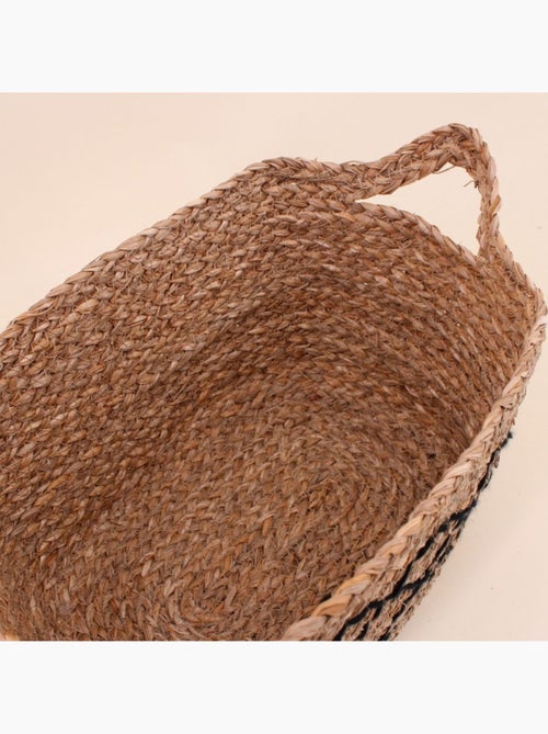 Panier rectangulaire en fibres naturelles 18x28cm - Kiabi