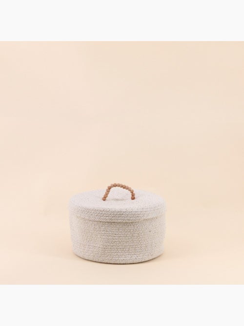 Panier rond avec couvercle 27x16cm - Kiabi