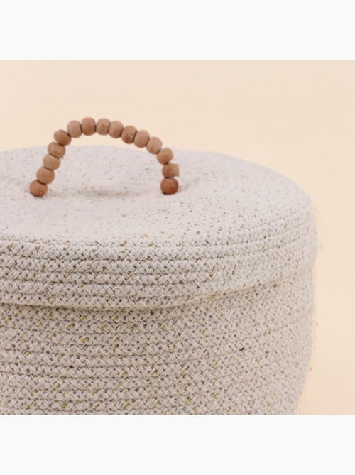 Panier rond avec couvercle 27x16cm - Kiabi