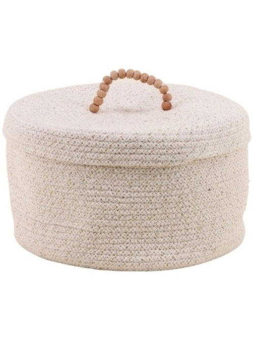 Panier rond avec couvercle 27x16cm - Kiabi