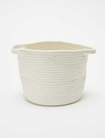 Panier rond en corde 'Arc-en-ciel'