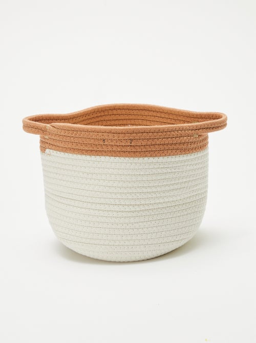 Panier rond en corde 'Girafe' - Kiabi