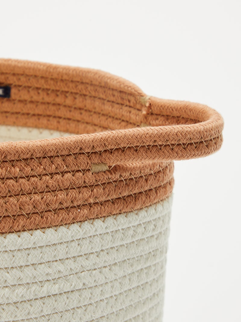 Panier rond en corde 'Girafe' Vert - Kiabi