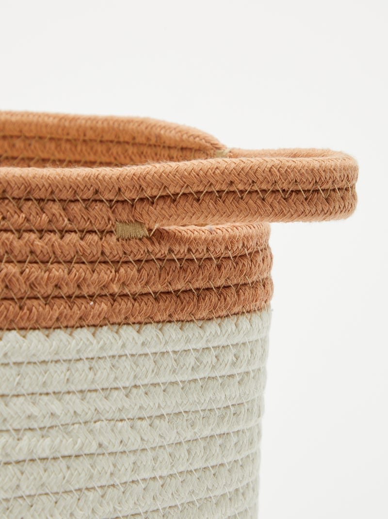 Panier rond en corde 'Girafe' Vert - Kiabi