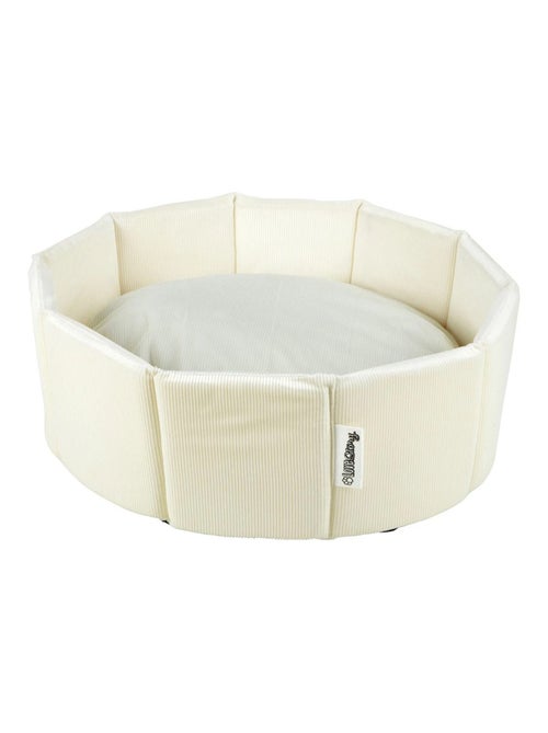 Panier rond en velours côtelé pour chien et chat - Kiabi