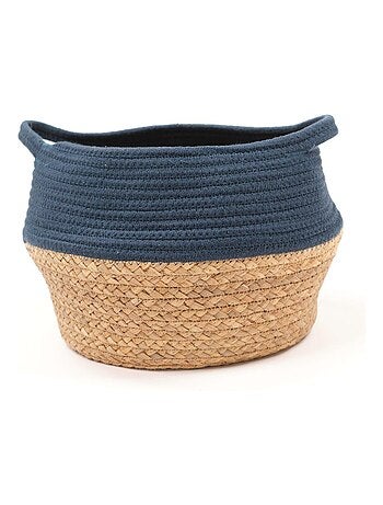 Panier rond tressé coton uni LA FACTORY