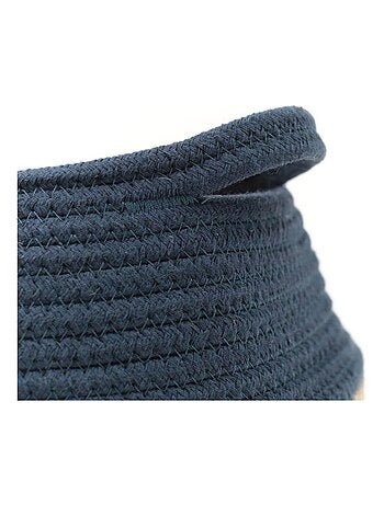 Panier rond tressé coton uni LA FACTORY