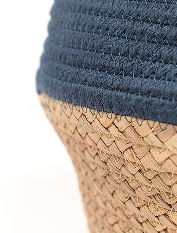 Panier rond tressé coton uni LA FACTORY