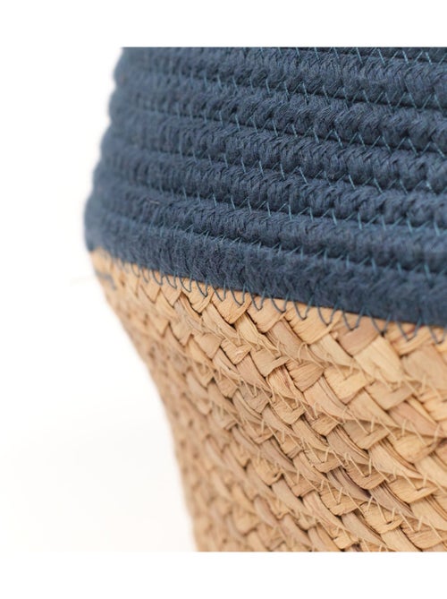 Panier rond tressé coton uni LA FACTORY - Kiabi