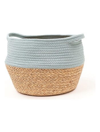 Panier rond tressé coton uni LA FACTORY