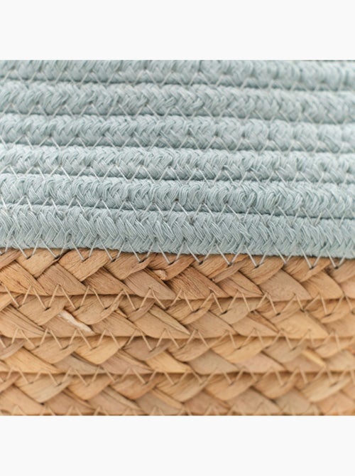 Panier rond tressé coton uni LA FACTORY - Kiabi