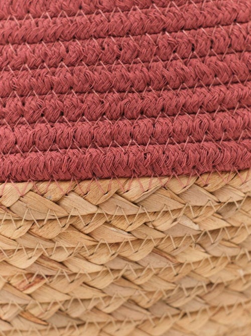 Panier rond tressé coton uni LA FACTORY - Kiabi