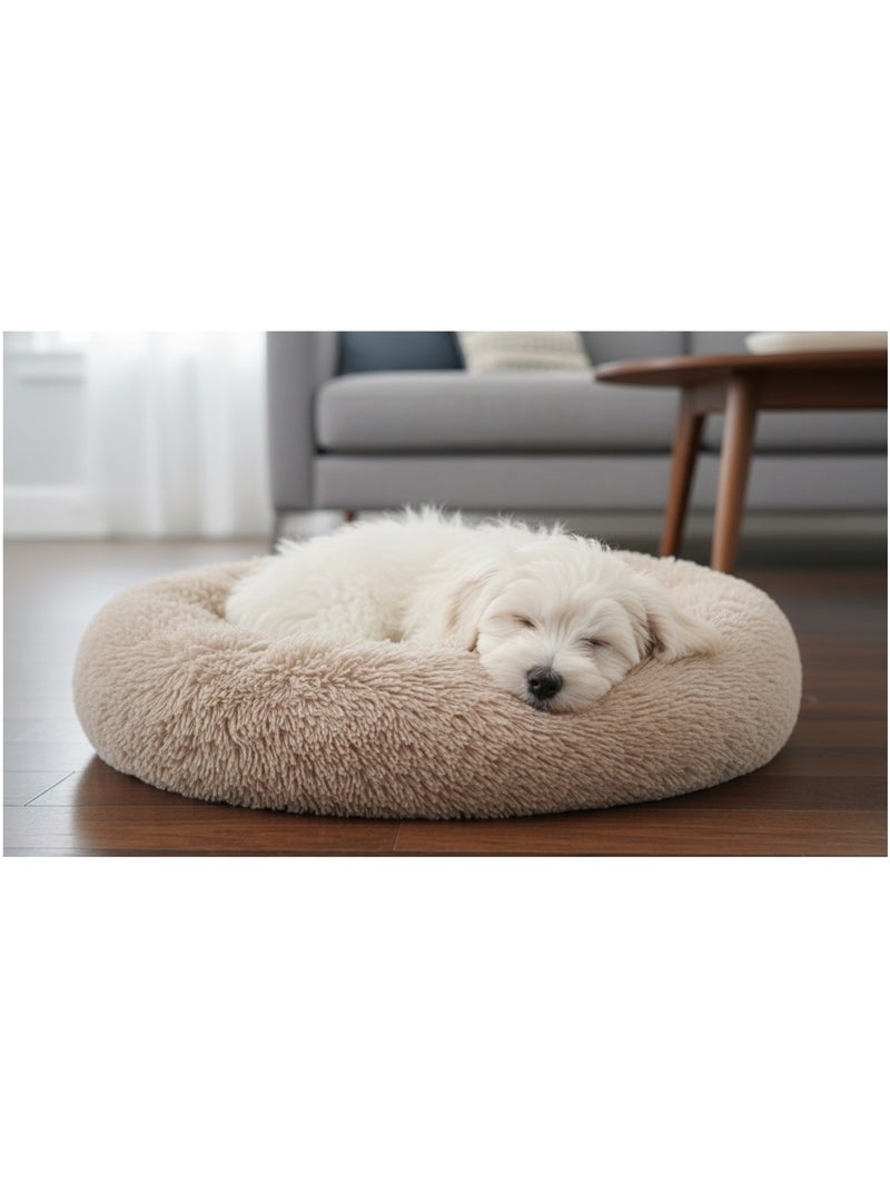 Panier rond ultra doux Krem Beige - Kiabi