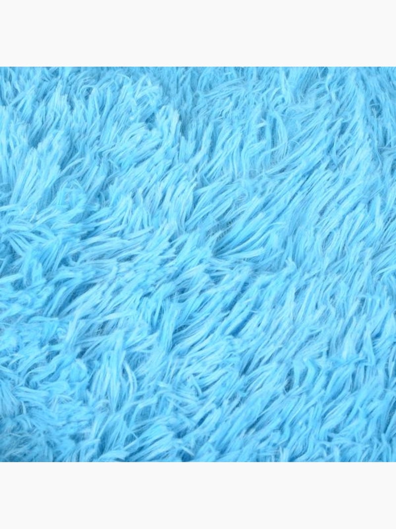 Panier rond ultra doux Krem Bleu clair - Kiabi