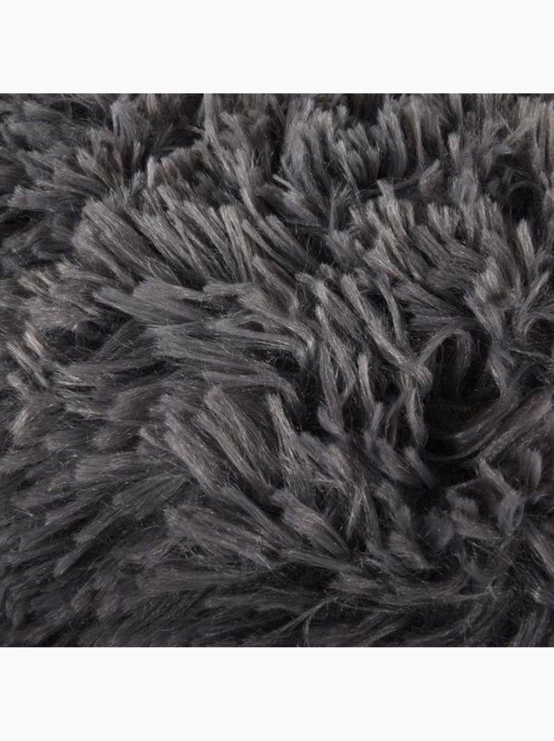 Panier rond ultra doux Krem Gris foncé - Kiabi