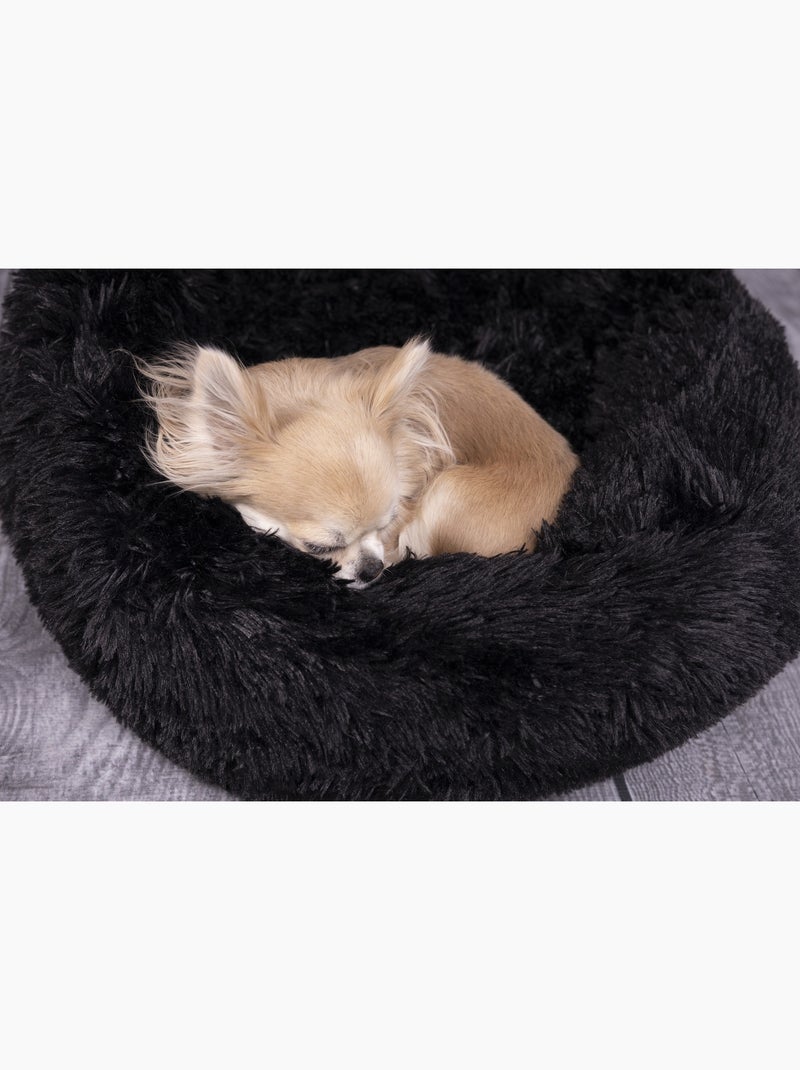 Panier rond ultra doux Krem Noir - Kiabi