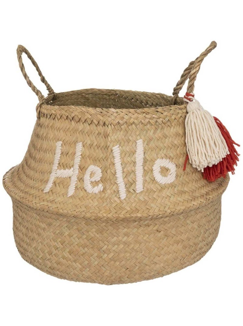 Panier seagrass pliable Oasis Beige - Kiabi