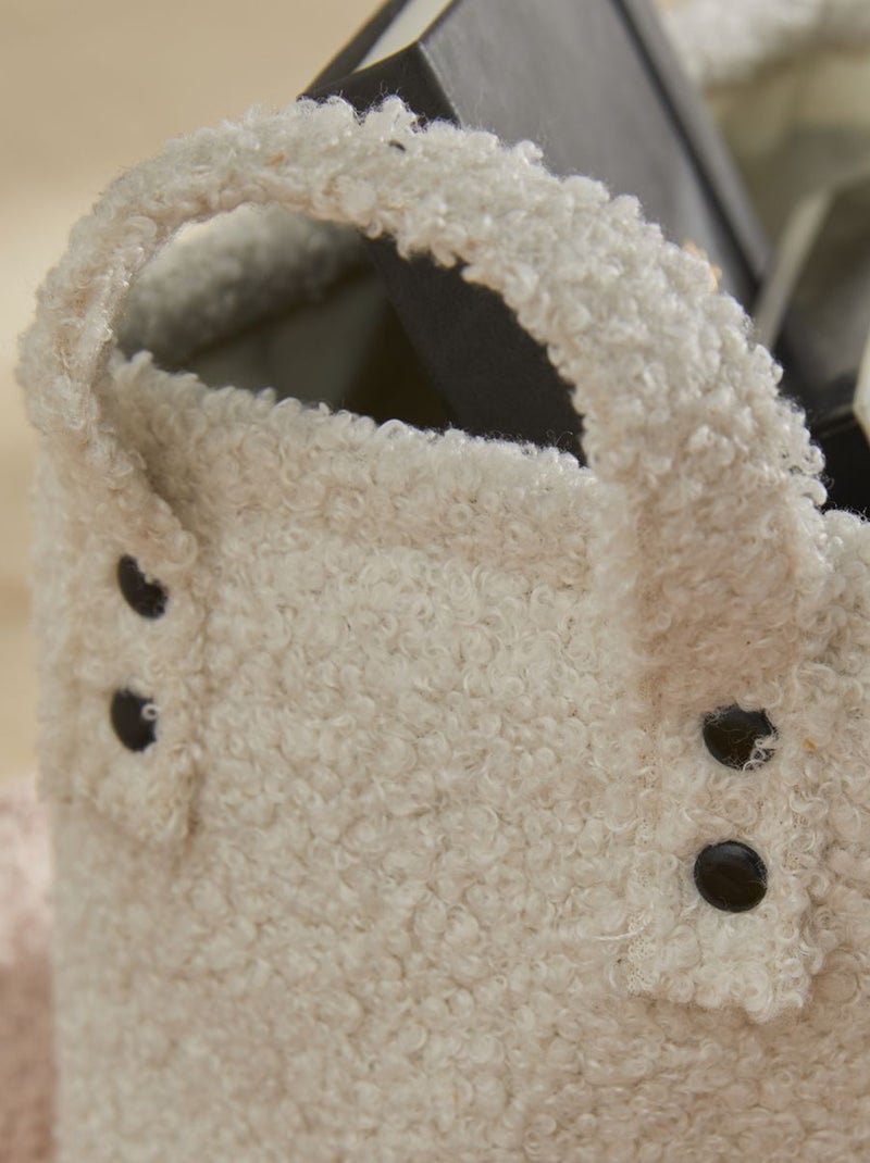 Panier souple de rangement blanc - Kiabi