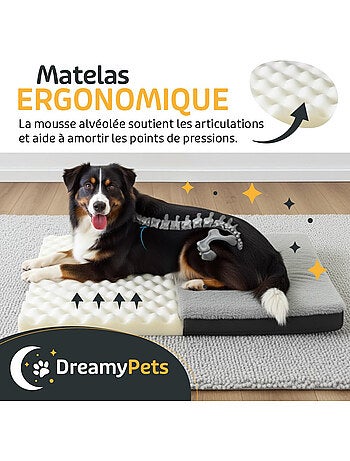 Panier / Tapis pour Chien - Coussin Imperméable - Matelas Déhoussable - Ergonomique