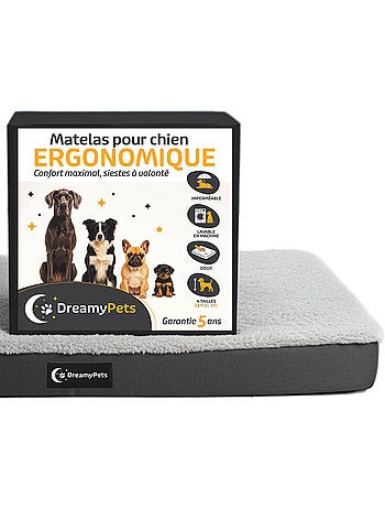 Panier / Tapis pour Chien - Coussin Imperméable - Matelas XXL Déhoussable - Ergonomique