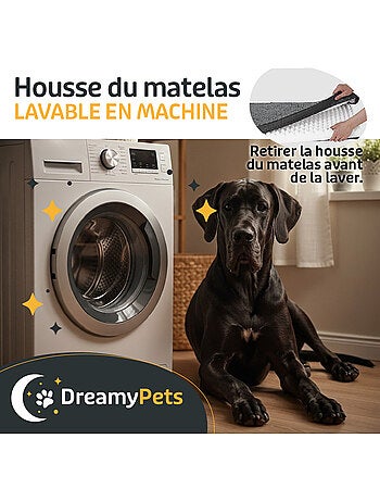 Panier / Tapis pour Chien - Coussin Imperméable - Matelas XXL Déhoussable - Ergonomique