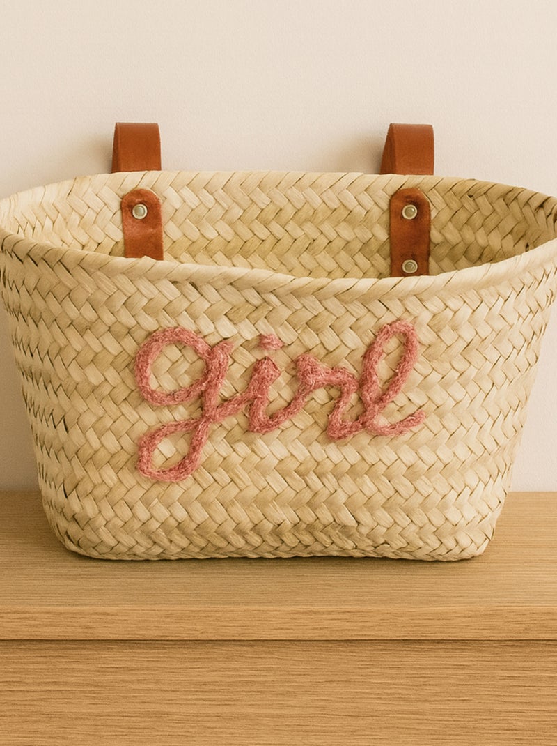 Panier vélo "Girl" Rose - Kiabi