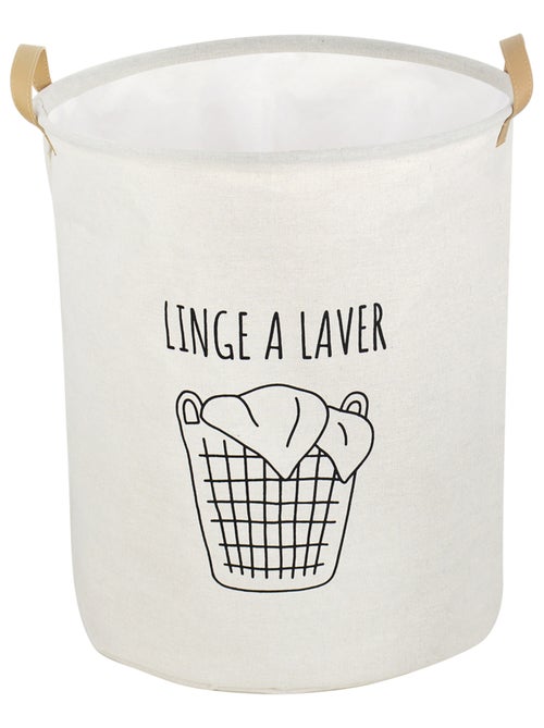 Panière à linge avec anses - Kiabi