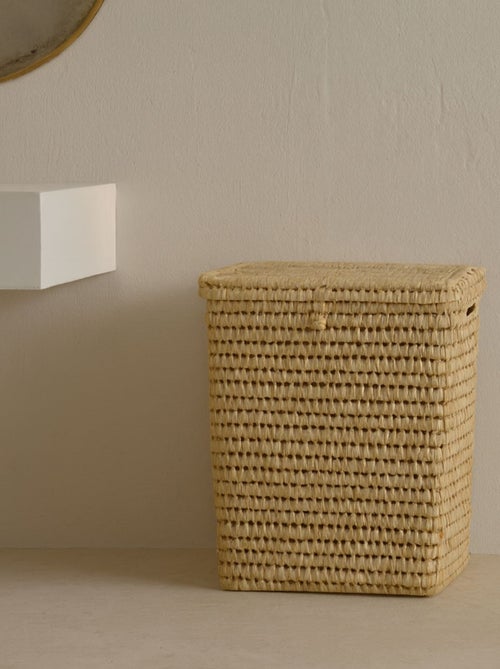 Panière à linge rectangle palmier - Kiabi