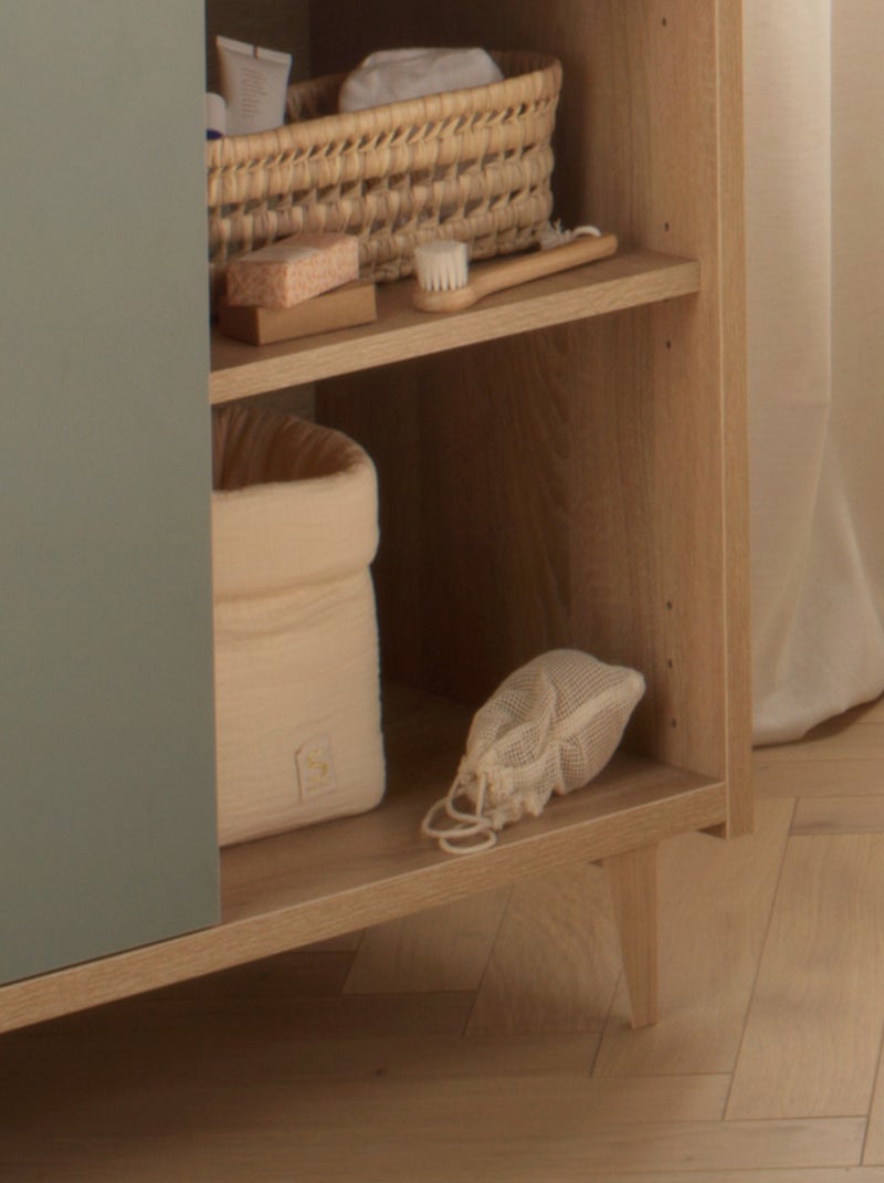 Panière de rangement en double gaze de coton - SAUTHON Beige - Kiabi