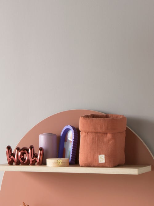 Panière de rangement en double gaze de coton - SAUTHON - Kiabi