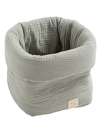 Panière de rangement en double gaze de coton - SAUTHON