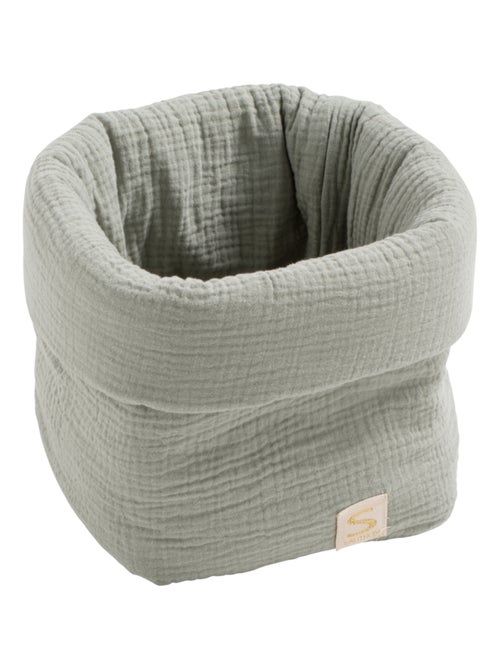 Panière de rangement en double gaze de coton - SAUTHON - Kiabi