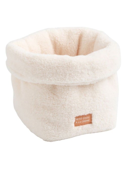 Panière de rangement en sherpa - SAUTHON - Kiabi