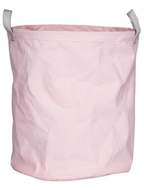 Panière de rangement tissu 31x39x31cm en coton Rose - SAUTHON - Kiabi