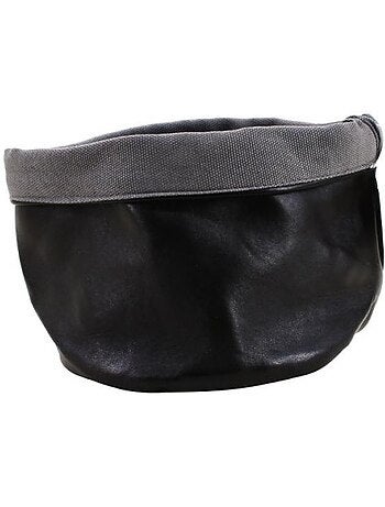 Panière reversible noire et grise 15cm