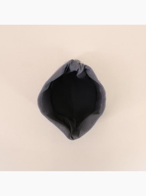 Panière reversible noire et grise 15cm - Kiabi