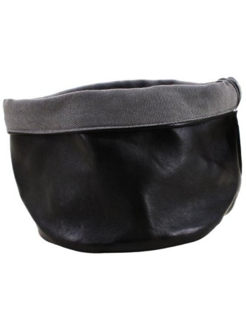 Panière reversible noire et grise 15cm - Kiabi