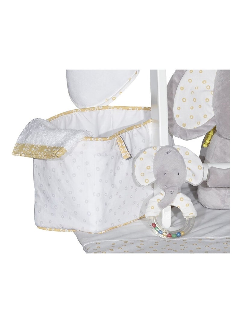 Paniere tissu en coton - BABYPRICE Blanc - Kiabi