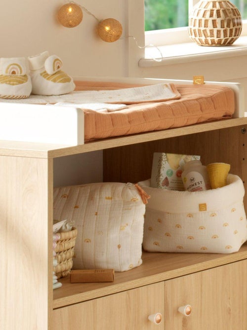 Panières de rangement lot de 2 en coton - SAUTHON - Kiabi