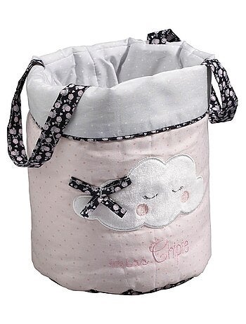 Panières gigognes en tissu en coton Rose - SAUTHON