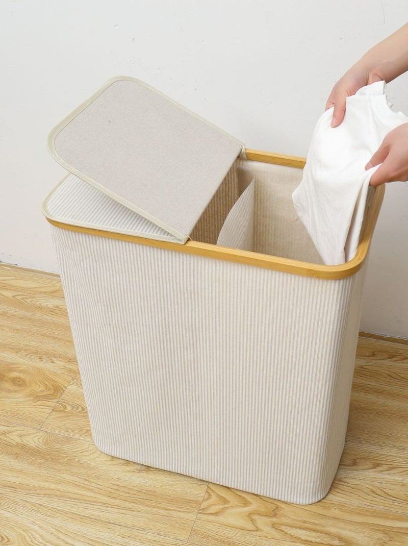 Paniers à linge Coton Bambou PROMO LINGE Blanc - Kiabi