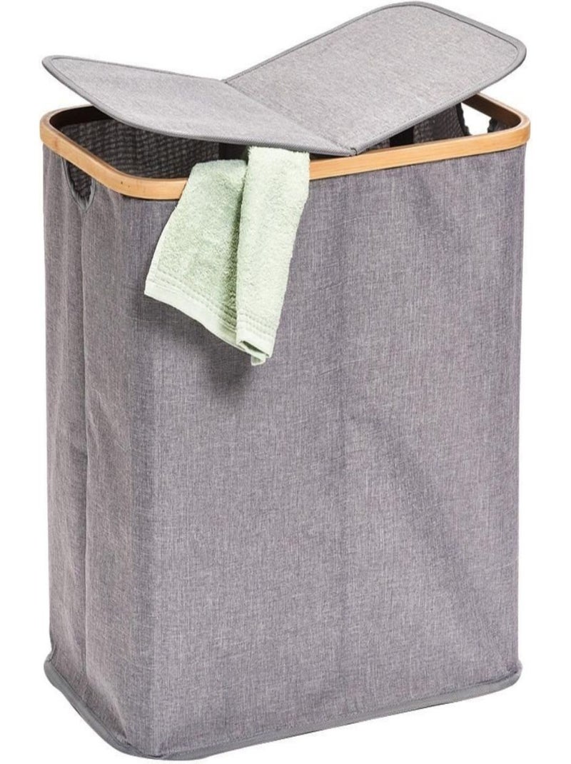 Paniers à linge Coton Bambou PROMO LINGE Gris - Kiabi