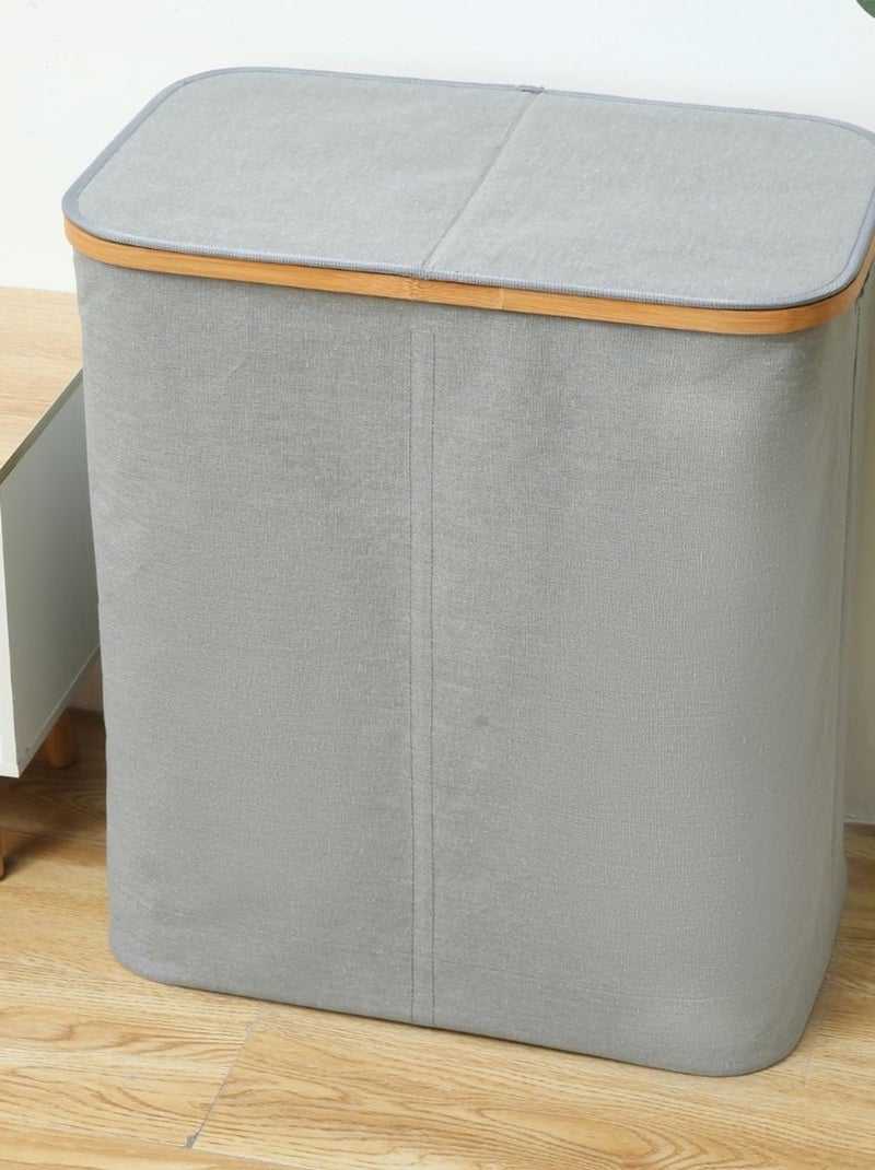 Paniers à linge Coton PROMO LINGE Gris - Kiabi