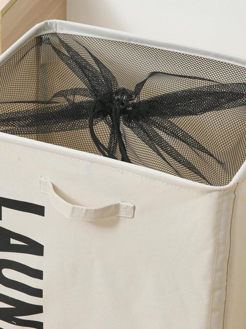 Paniers à linge Polyester PROMO LINGE Blanc - Kiabi