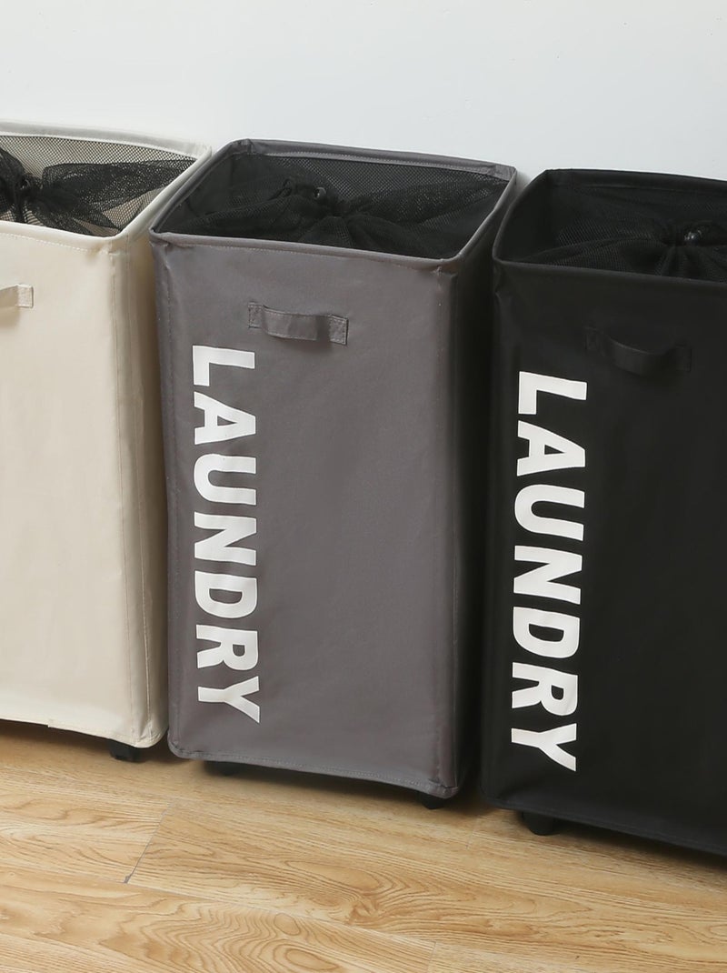 Paniers à linge Polyester PROMO LINGE Blanc - Kiabi