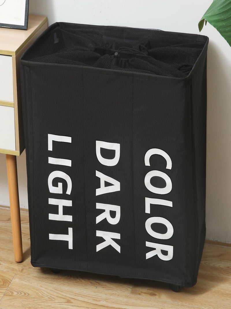 Paniers à linge Polyester PROMO LINGE Noir - Kiabi